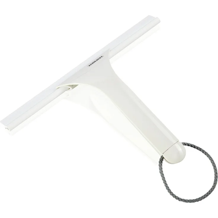 Leifheit Duschkabinenabzieher Cabino, 41650, Helle Gummilippe für Kacheln, extra leicht