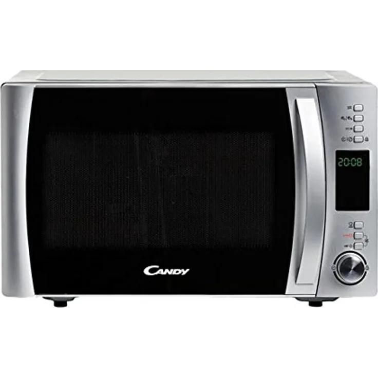 Candy cmxw22ds Mikrowelle mit Grill, Standgerät, 22 Liter Garraum, 800 Watt, Edelstahl