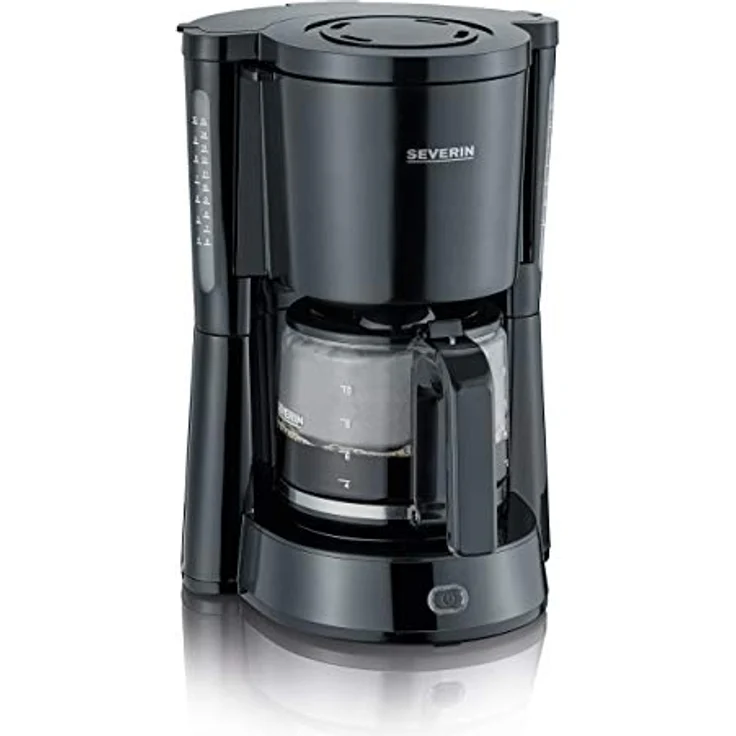 SEVERIN KA 4815 Type Kaffeemaschine (Für gemahlenen Filterkaffee, 10 Tassen, Inkl. Glaskanne) schwarz – Bild 1