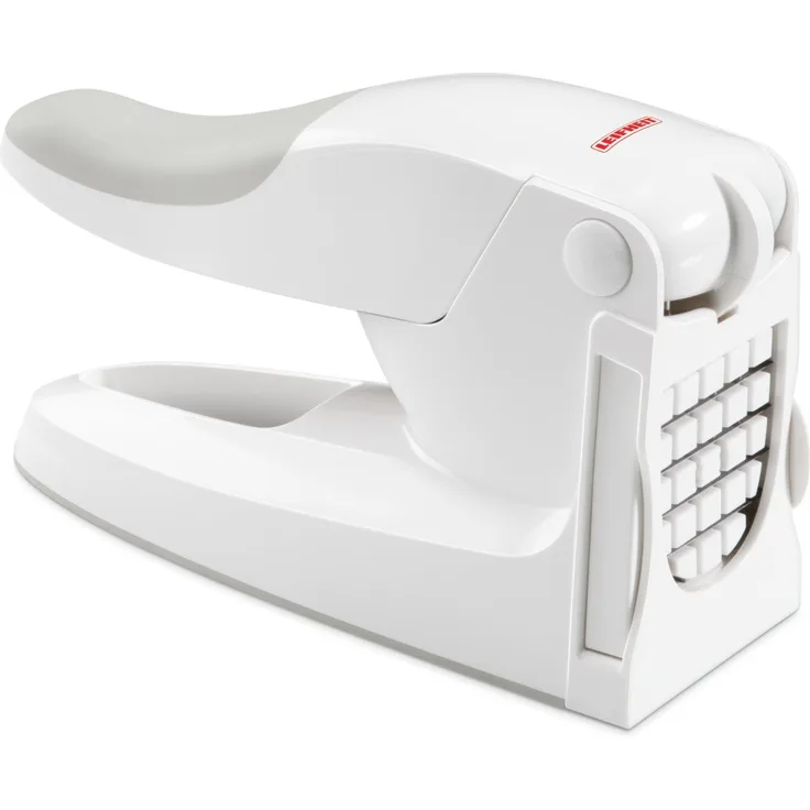 Leifheit Pommes-Frites-Schneider ComfortLine-Serie mit 2 Messereinsätzen, Pommesschneider für 10 oder 12 mm Sticks, rutschfester Gemüseschneider mit Softtouch-Griff