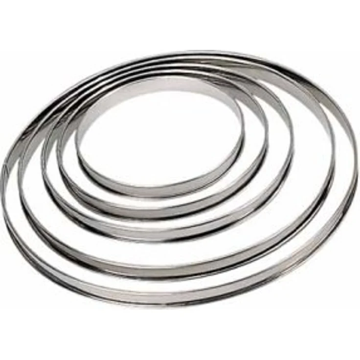 De Buyer 3091.06N – Tortenring, rund, Edelstahl, abgerundeter Rand, Diamètre 20 cm – Bild 1