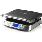 Domo DO9219W Waffelautomat, 4 Backprogramme, 1600W, 7 Bräunungsstufen, silber