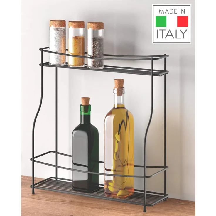 Balsamico Lava Gewürzregal 2-Etg. 35x12x37cm TouchTherm