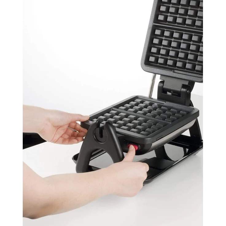 Tefal King Size Waffeleisen WM756D | Doppelwaffeleisen für 2 belgische Waffeln | Dreh-Funktion | Antihaftbeschichtete Platten | Dicke Waffeln perfekt gebräunt dank Temperaturregler | Leichte Reinigung – Bild 3