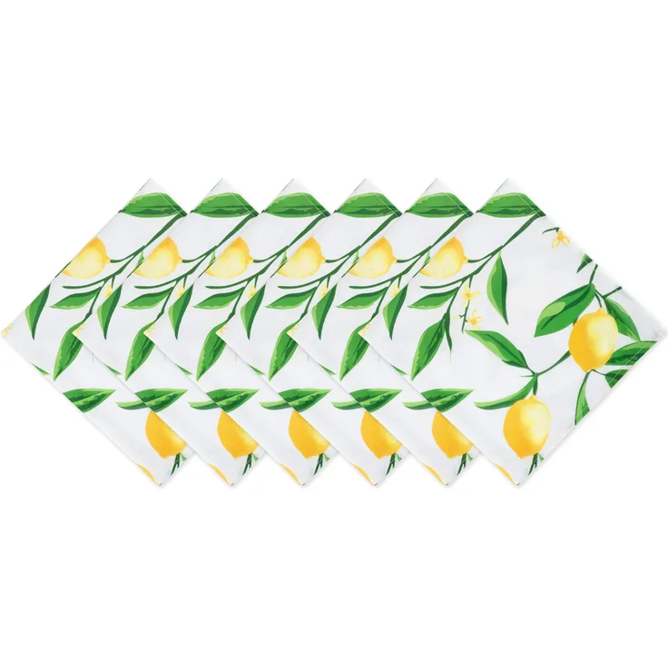DII TC Outdoor-Reißverschluss, Paisleymuster, Blau Serviette Napkin Lemon Bliss