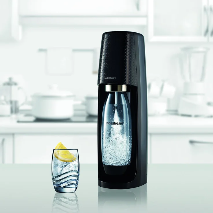 SodaStream Easy schwarz Wassersprudler inkl. 1 PET-Flasche (Füllmenge: 1 Liter) und 1 CO2-Zylinder – Bild 4