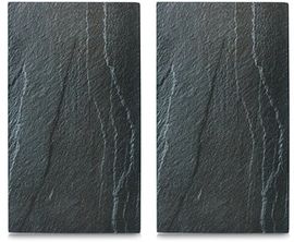 Zeller 26258 Herdabdeck-Schneideplatten Schiefer – 2er Set