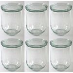 Weck Tulpen-Glas, runder Rand, glas, durchsichtig, 1050 ml, 6 Stück