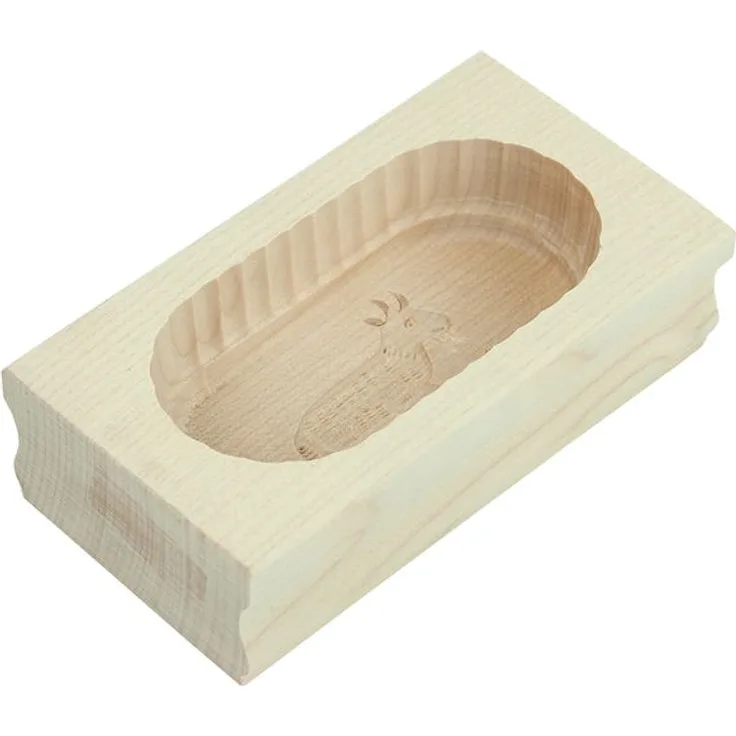Gravidus Butterform eckig Ziege aus Ahorn Holz 125g