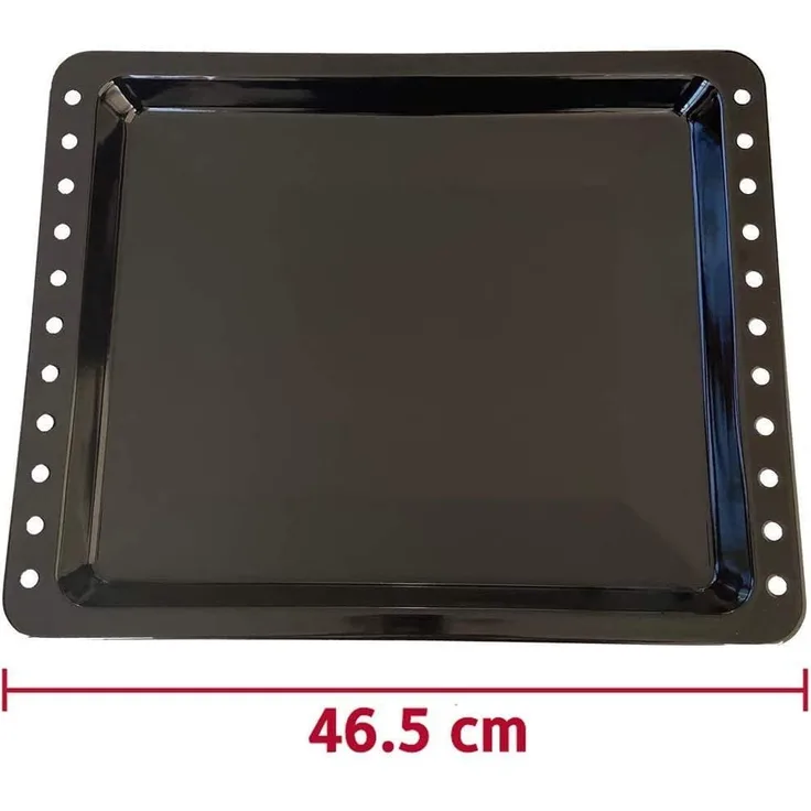 ICQN Backblech 465 x 375 x 30 mm für Backofen | liert | Fettpfanne | Passend für Bosch Siemens Neff Constructa 675876 und 662999
