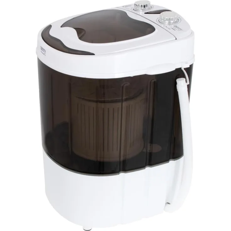 Camry CR 8054, Toplader-Mini-Waschmaschine, Fassungsvermögen 3 kg, Standgerät, Breite 37 cm, Ablassschlauch, Leistung: 150 W