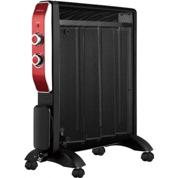 PURLINE Elektrische Heizung mit Glimmerplatte mit einstellbarer Thermostat, Radiator