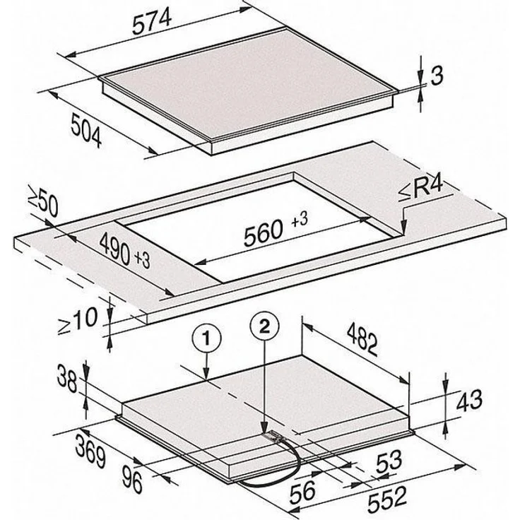 Miele KM 6520 FR, Kochfeld, Einbaugerät, Betriebsart elektrisch, Anzahl Kochstellen 4 – Bild 6