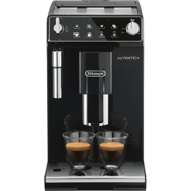 De'Longhi ETAM 29.510.B Autentica Kaffeevollautomat mit integriertem Mahlwerk, Wasserfilter, Tassenwärmer, 1450 Watt, schwarz, mit Milchsystem