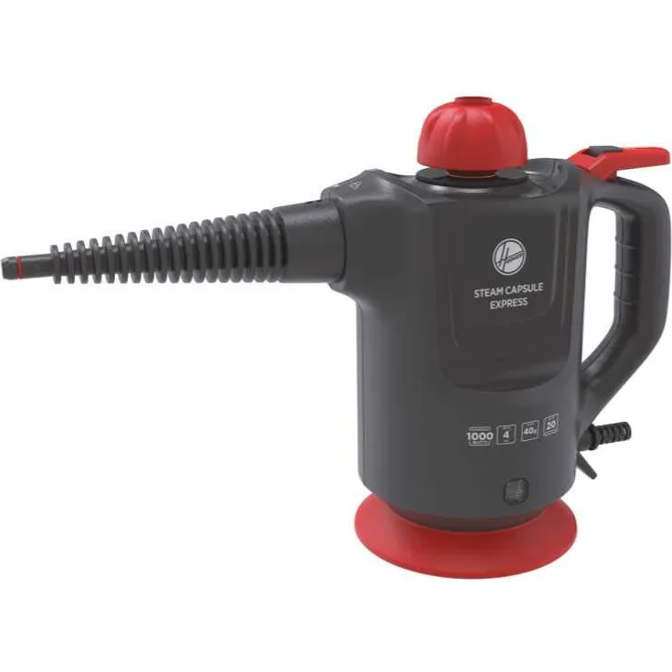 Hoover SGE1000 Dampfpistole, 1000 W, Gregor Titanium und Rot Race