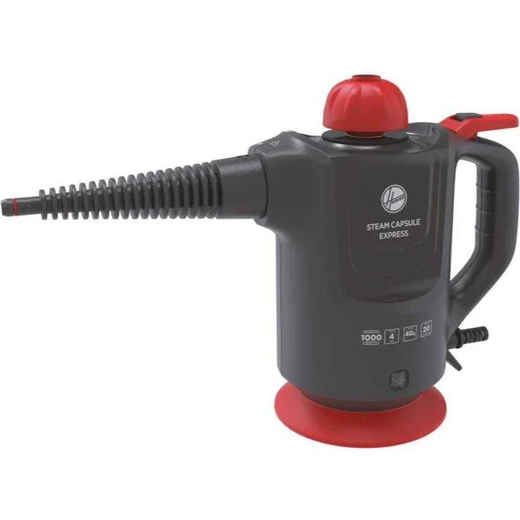 Hoover SGE1000 Dampfpistole, 1000 W, Gregor Titanium und Rot Race