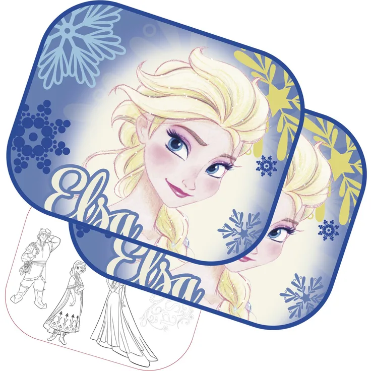FROZEN WD11541 Autosonne schützen (2pcs) Plus zeichnen, mehrfarbig