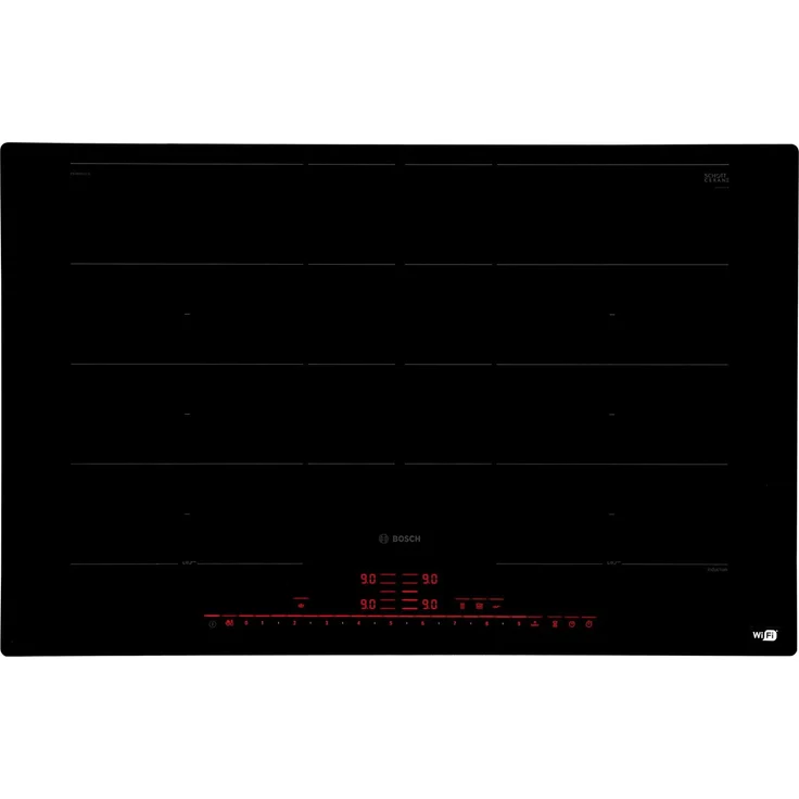 Bosch PXY801DW4E Induktionskochfeld, Einbaugerät, Betriebsart elektrisch, Anzahl Kochstellen 4, Direct Select, Flex Induction-Zone, Home Connect, flächenbündig (integriert), schwarz – Bild 2