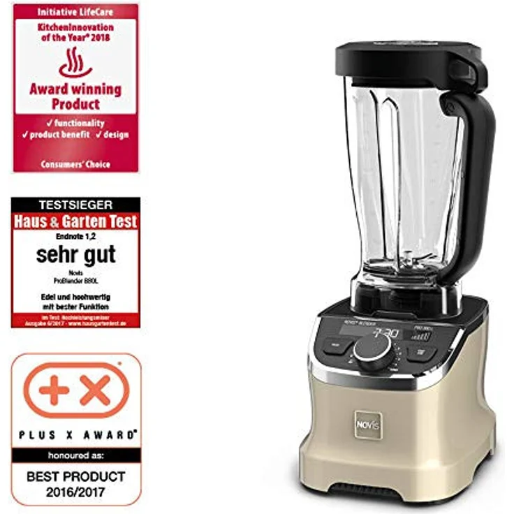 Novis ProBlender 880L, Hochleistungsmixer, creme – Bild 1