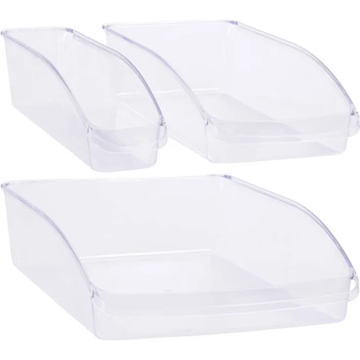 EH Excellent Houseware Kühlschrank Organizer, 3 Lebensmittelbehälter