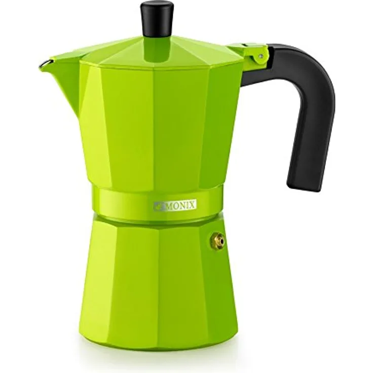 Monix Espressokocher aus Aluminium 6 tazas grün