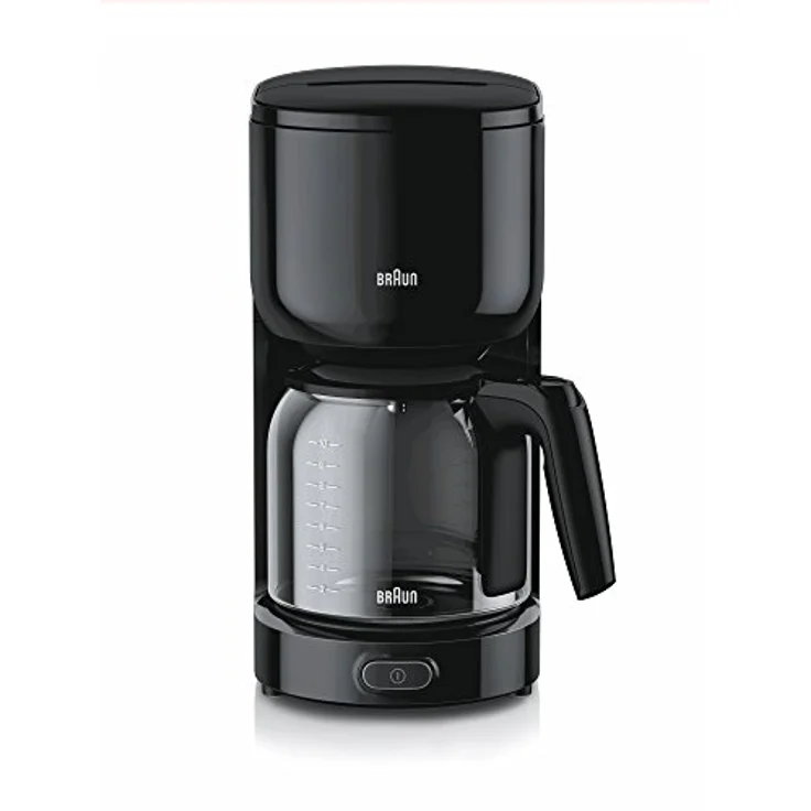 Braun KF 3120 BK Filterkaffeemaschine, Kaffeemaschine für 10 Tassen Filterkaffee, Integrierter Wasserfilter, Tropf-Stopp, OptiBrew System, Schwarz – Bild 1