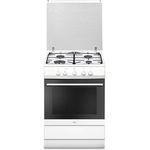 Amica SHGG 11560 W, Herd, A, Standgerät, Betriebsart Ofen Gas, Betriebsart Kochfeld Gas, Anzahl Kochfelder 4, Volumen 58 l, Breite 50 cm, Selbstreinigung nein, Ober-Unterhitze (konventionell)