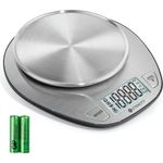 Etekcity 5KG Digitale Küchenwaage, Digitalwaage, Elektronische waage, Hohe Präzision auf bis zu 1g (5kg Maximalgewicht), Tara-Funktion, aus Edelstahl mit Großem LCD-Display