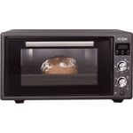 Komfortec ICQN, Minibackofen, digitaler Timer, Umluft, 50 Liter, LED-Anzeige, Popup-Knöpfe, Innenbeleuchtung, Doppelverglasung, Drehspieß