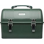 Stanley Classic Lunch Box, 9.4 Liter Fassungsvermögen, 0.6 mm SPCD Stahl, Hammertone grün