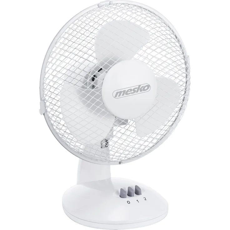 Mesko MS7308 Tischventilator, Kunststoff, weiß