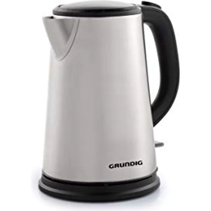 Grundig WK5620 Wasserkocher, 2200 W, 1,7 l, 1.7 liters, Edelstahl-Schwarz