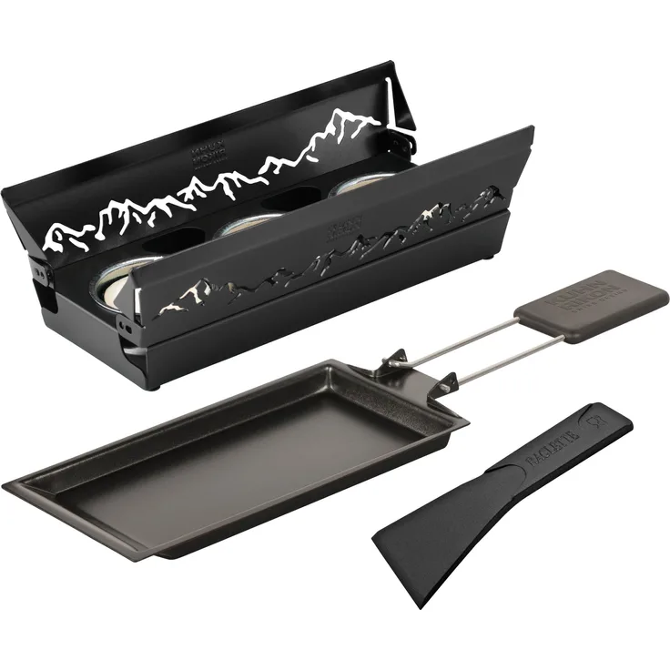 Kuhn Rikon 32237 Candle Light Mini Alpenglühen Raclette Set, schwarz
