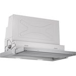 Bosch Serie 4 DFR067A50, Motorhaube, ausziehbar, Nische, Breite: 52.4 cm, Tiefe: 29 cm, Absaugung und Rückführung (mit zusätzlichem Rückführungsset), metallisch grau