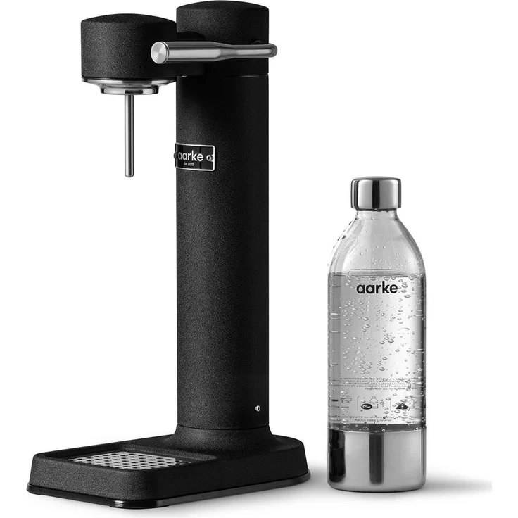 Aarke Carbonator III - Black Trinkwassersprudler mit einer PET-Flasche (1 Liter), ohne Zylinder, matt schwarz – Bild 1