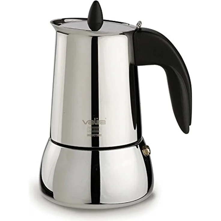 Valira Isabella Kaffeekanne, Edelstahl, für Induktion, Kapazität 4 Tassen