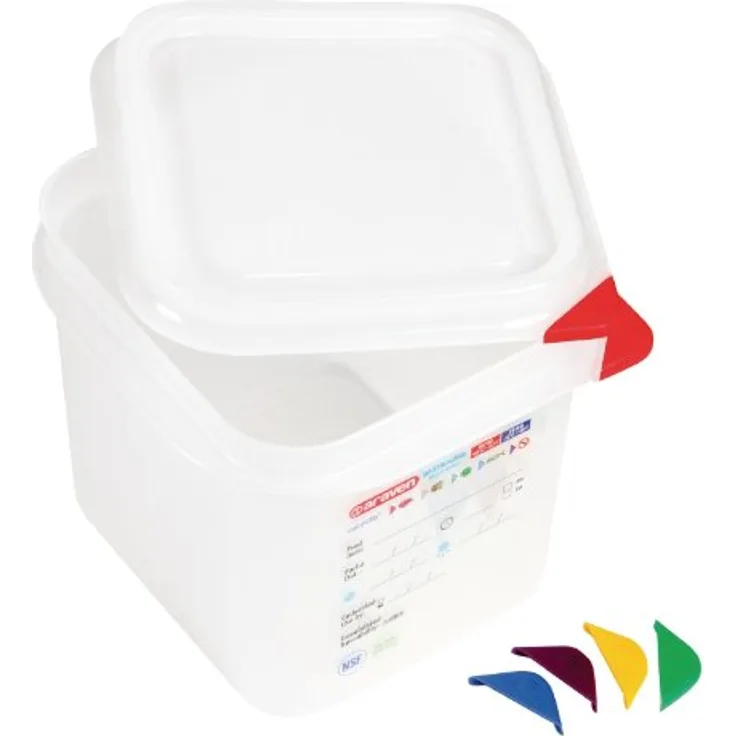 Araven Lebensmittelbehälter, 2,6 l, 2,6 l 1-6 GN, 150 H x 176 B x 162 mm T. Anzahl: 4 Stück