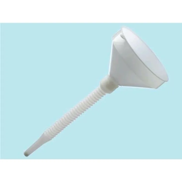 OEM SYSTEMS ENO008 Trichter aus Kunststoff mit Flex für die Verwendung mit Lebensmitteln Ø 25 cm-03750, weiß