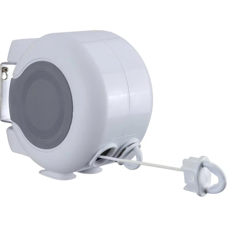 Metaltex Doppelte Wäscheleine, 30 m(15m x 2), EIN- - ausziehbar, für den Außenbereich