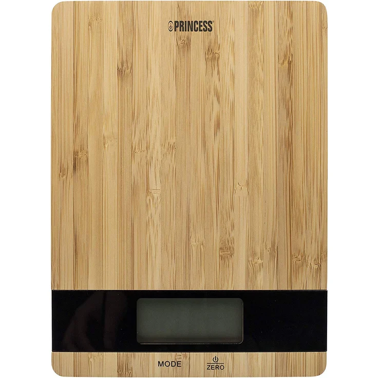 Princess 492944 Küchenwaage Pure ? Elegantes Bambusdesign ? aufs Gramm genau bis 5 kg, Tara Funktion – Bild 4