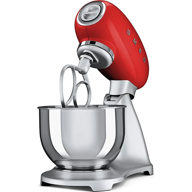 Smeg SMF01RDEU Küchenmaschine, 800W, 4,8 L Edelstahlschüssel, rot, Serie: SMF01  – Bild 5