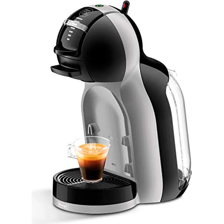 De'Longhi EDG 155.BG Dolce Gusto Mini Me Kapsel Kaffeemaschine (für heiße und kalte Getränke, 15 bar Pumpendruck, 0,8l Wassertank) black - arctic Grey