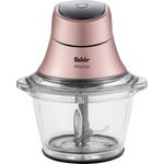 Fakir Atomic Zerkleinerer, 600W, 1 L Behälter, Glas, Edelstahlmesser, rose-gold