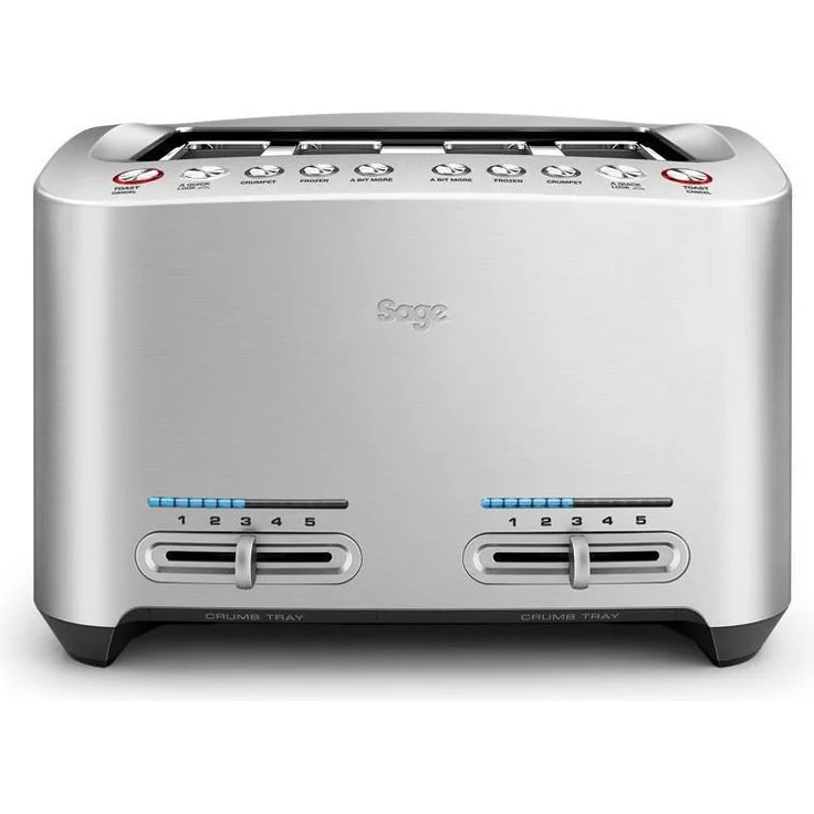 SAGE STA845 the Smart Toast 4-Scheiben Toaster mit LED-Fortschrittsanzeige, Gebürstetes Edelstahl – Bild 1