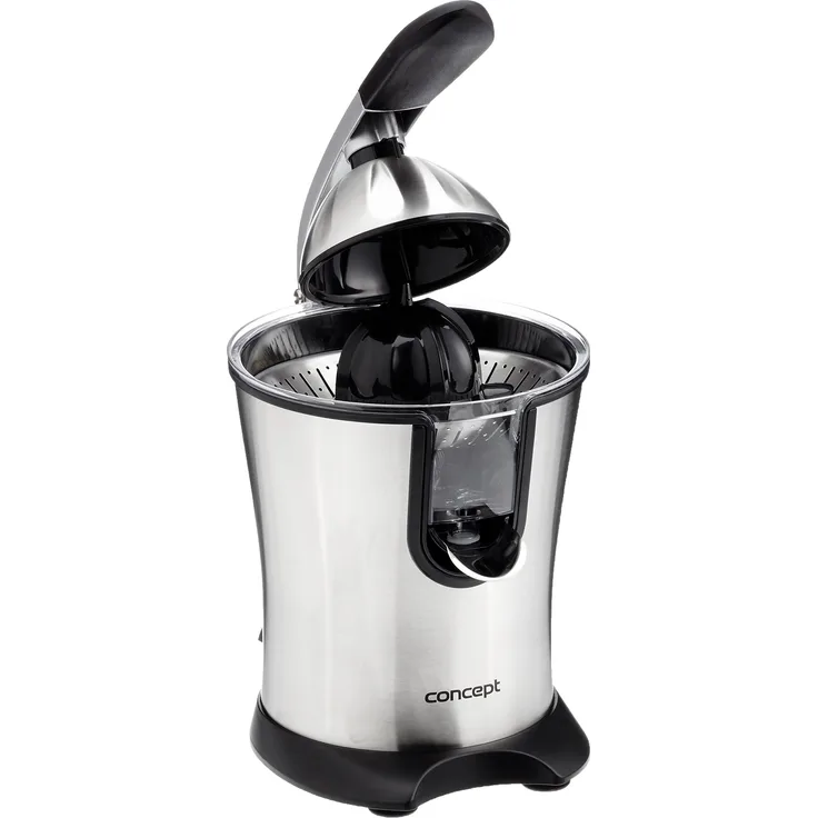 CONPT Hausgeräte 3520 Hochwertige elektrische Zitruspresse mit Hebelarm, 750ml, 160W, Edelstahl