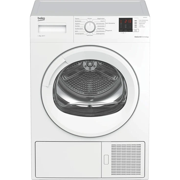 Beko DS8433GX0, Wärmepumpentrockner, A++, Fassungsvermögen 8 kg, Standgerät, Breite 59,7 cm, Startzeitvorwahl, Restlaufzeitanzeige – Bild 1