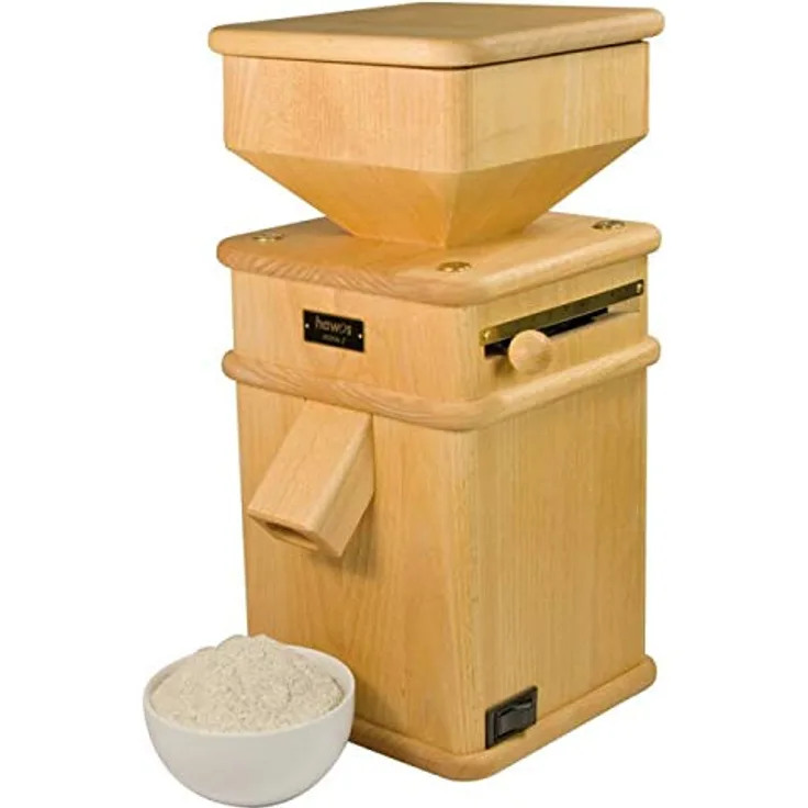 hawos Mühle M2 elektrisch, 600 Watt, Korund-Keramik-Mahlwerk, Buche