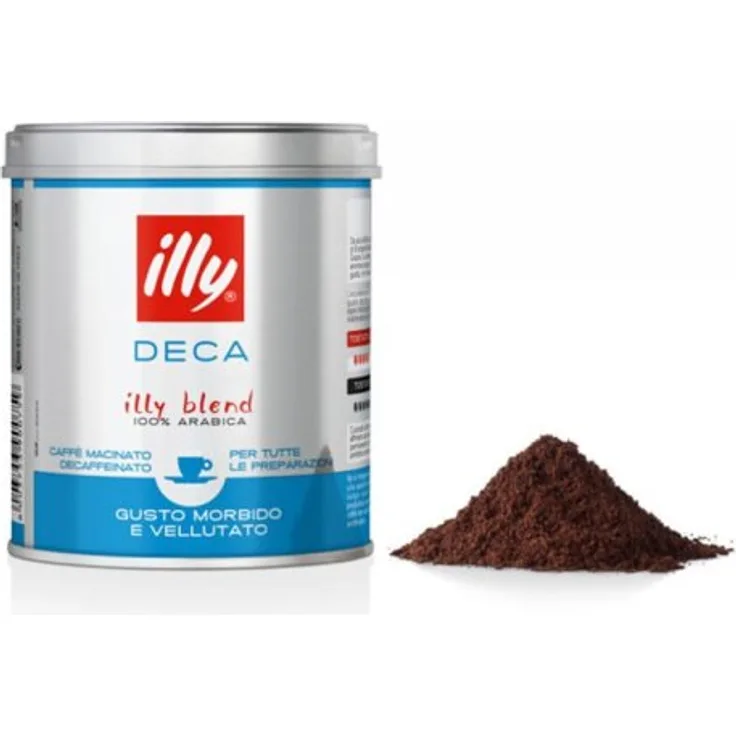 illy Kaffeepulver Entkoffeiniert 125g Dose gemahlener Espresso