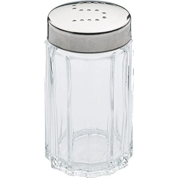 Westmark Salzstreuer, Fassungsvermögen 50 ml, Rostfreier Edelstahl-Glas, Traditionell, Silber-Transparent, 63012260