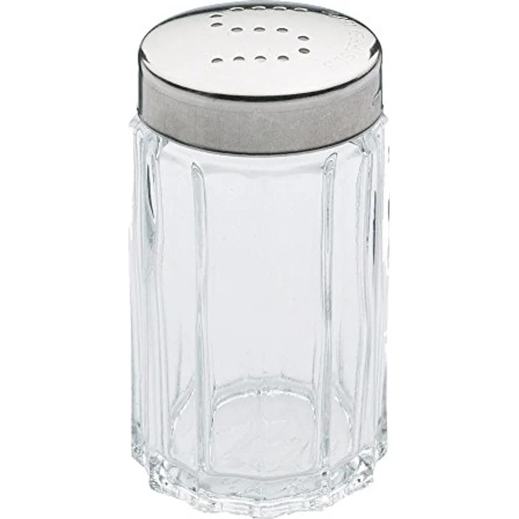 Westmark Salzstreuer, Fassungsvermögen 50 ml, Rostfreier Edelstahl-Glas, Traditionell, Silber-Transparent, 63012260